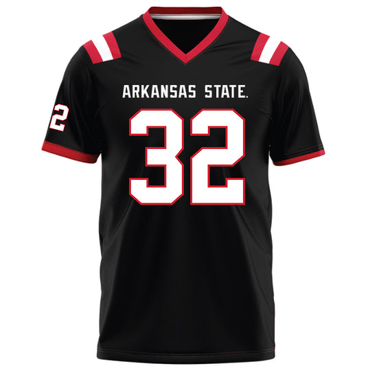 Arkansas State - NCAA Football : Paul Risper - Black Football Jersey-0