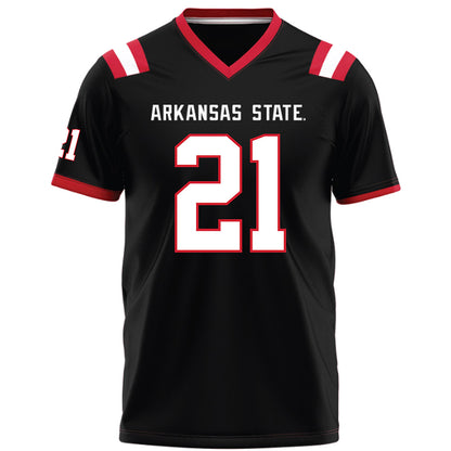 Arkansas State - NCAA Football : Deshaun Fedd - Black Football Jersey-0