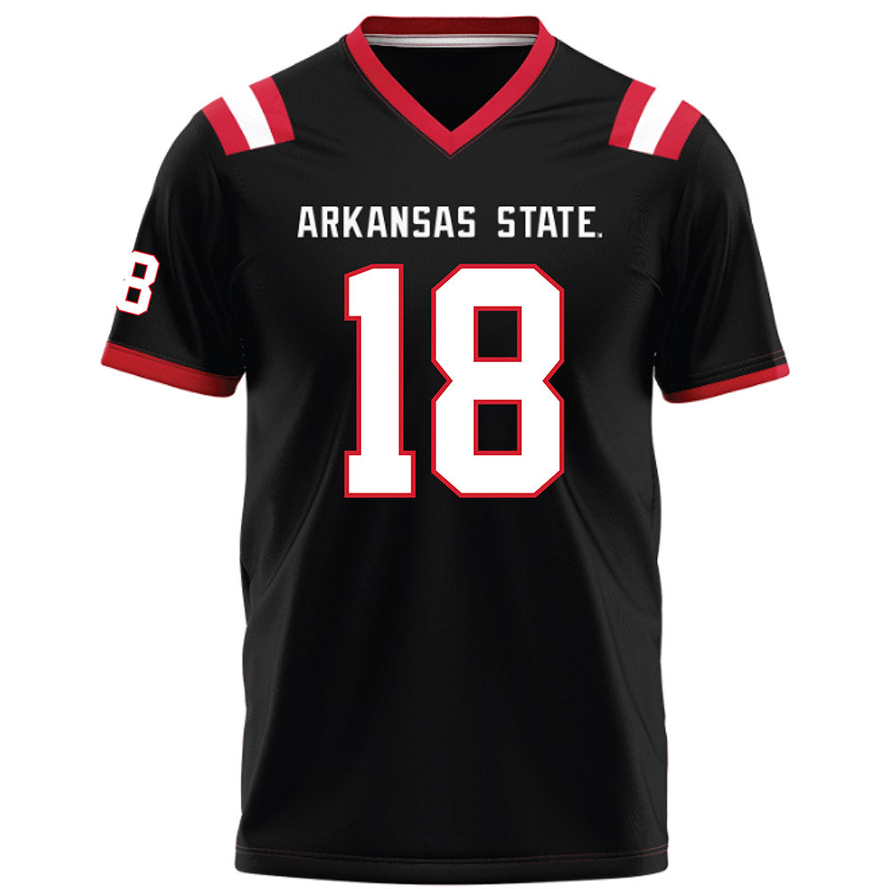 Arkansas State - NCAA Football : Malekhi Weedon - Black Football Jersey-0
