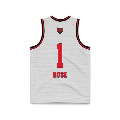 Arkansas State - NCAA Women's Basketball : Crislyn Rose - White Basketball Jersey