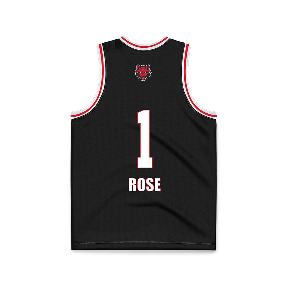 Arkansas State - NCAA Women's Basketball : Crislyn Rose - Black Basketball Jersey
