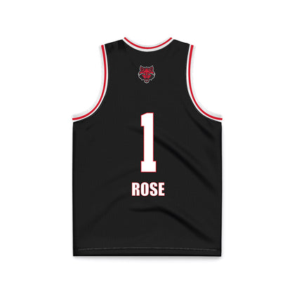 Arkansas State - NCAA Women's Basketball : Crislyn Rose - Black Basketball Jersey