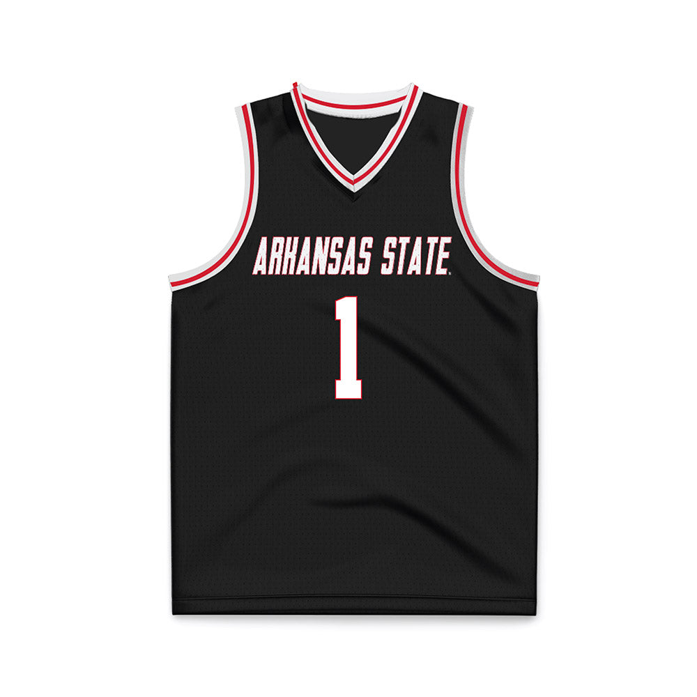 Arkansas State - NCAA Women's Basketball : Crislyn Rose - Black Basketball Jersey