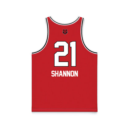 Arkansas State - NCAA Women's Basketball : Zyion Shannon - Red Basketball Jersey