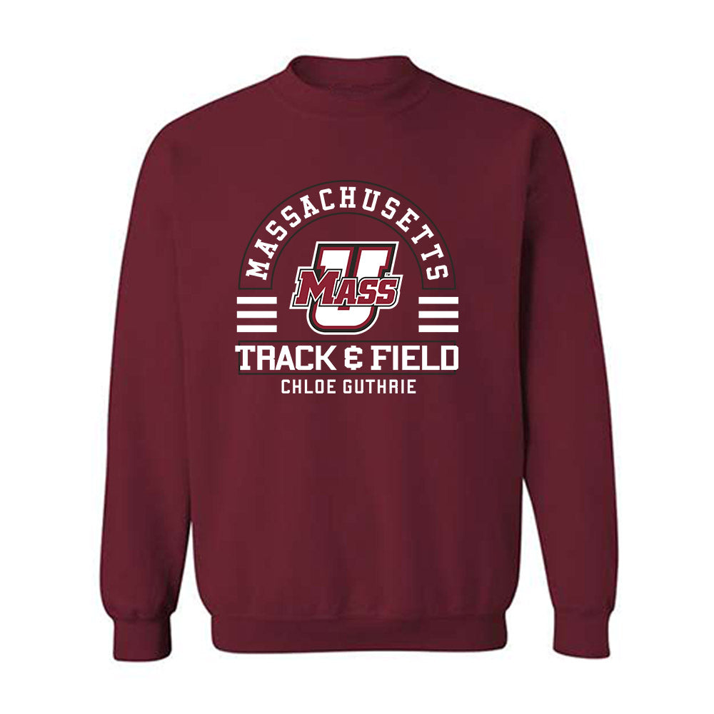 UMass - NCAA Women's Track & Field : Chloe Guthrie - Classic Fashion Shersey Crewneck Sweatshirt-0
