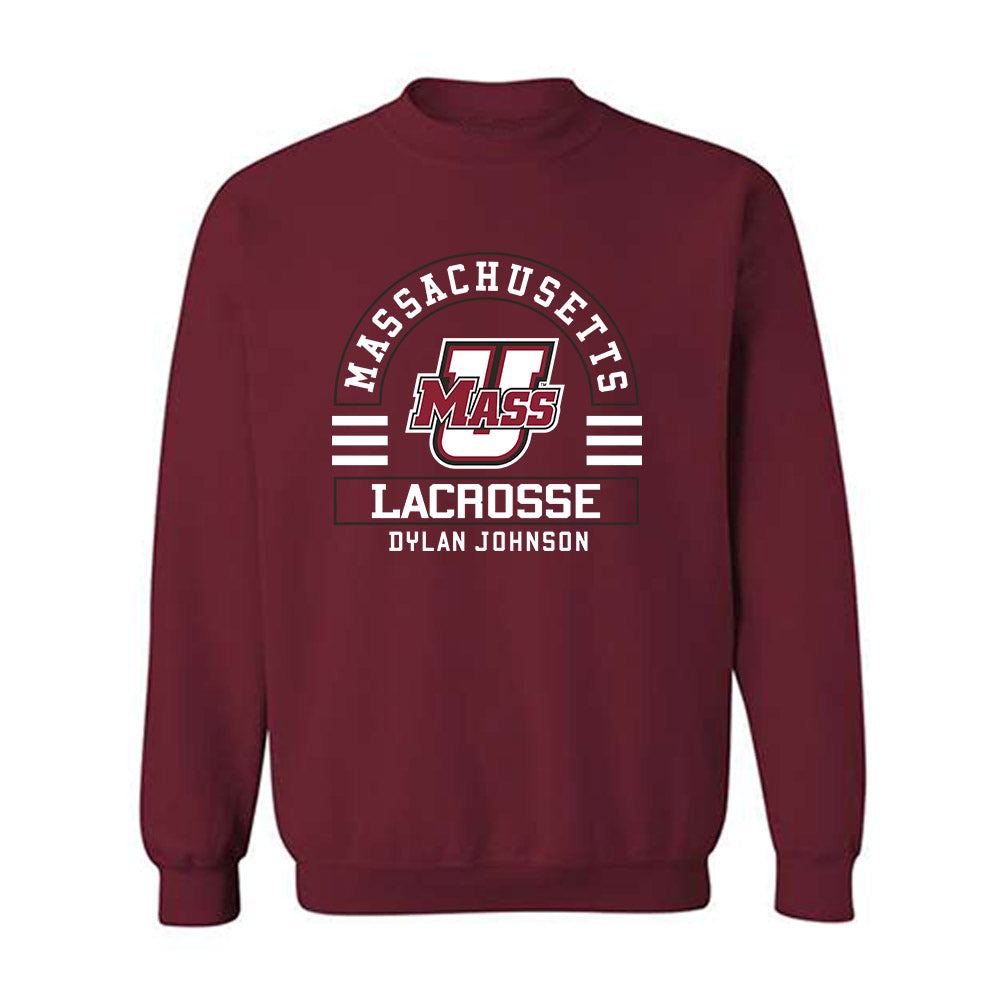 UMass - NCAA Men's Lacrosse : Dylan Johnson - Classic Fashion Shersey Crewneck Sweatshirt-0