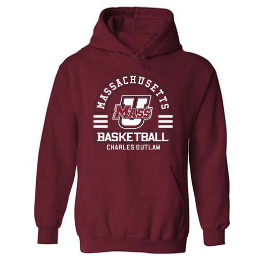 UMass - NCAA Men's Basketball : Charles Outlaw - Classic Fashion Shersey Hooded Sweatshirt-0