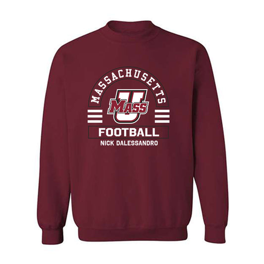UMass - NCAA Football : Nick Dalessandro - Classic Fashion Shersey Crewneck Sweatshirt-0