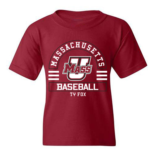 UMass - NCAA Baseball : Ty Fox - Classic Fashion Shersey Youth T-Shirt-0
