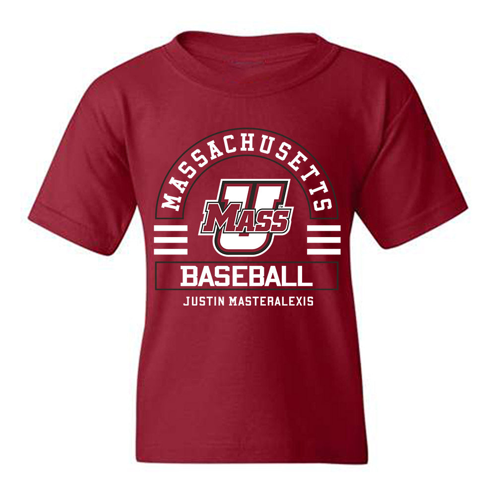 UMass - NCAA Baseball : Justin Masteralexis - Classic Fashion Shersey Youth T-Shirt-0