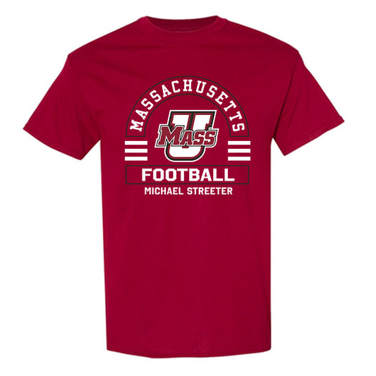 UMass - NCAA Football : Michael Streeter - Classic Fashion Shersey T-Shirt-0