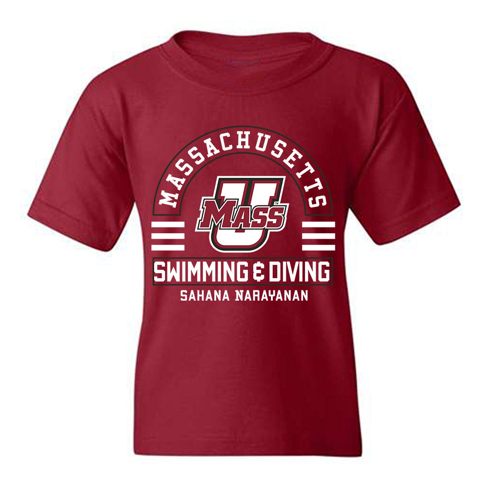 UMass - NCAA Women's Swimming & Diving : Sahana Narayanan - Classic Fashion Shersey Youth T-Shirt-0