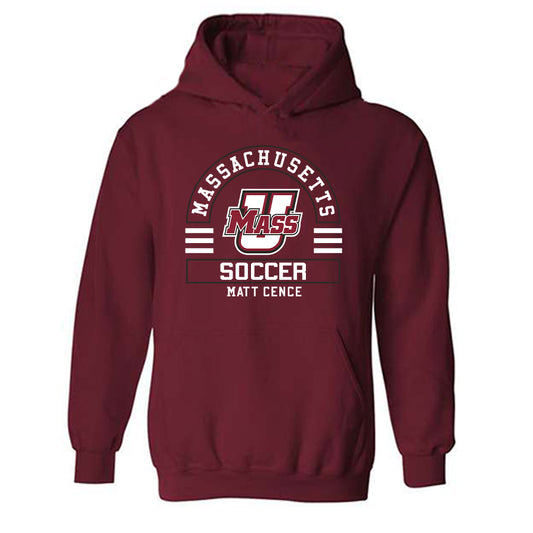 UMass - NCAA Men's Soccer : Matt Cence - Classic Fashion Shersey Hooded Sweatshirt-0