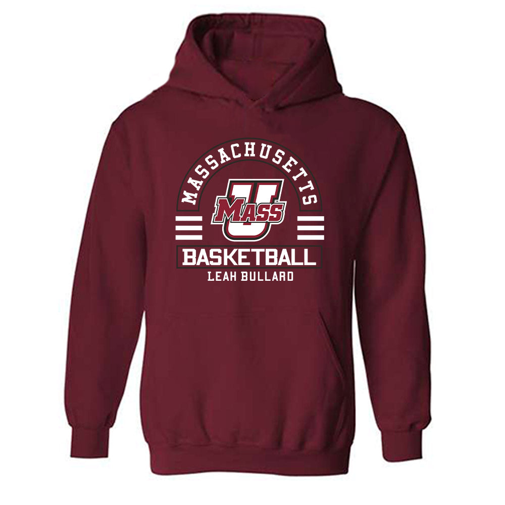 UMass - NCAA Women's Basketball : Leah Bullard - Classic Fashion Shersey Hooded Sweatshirt-0