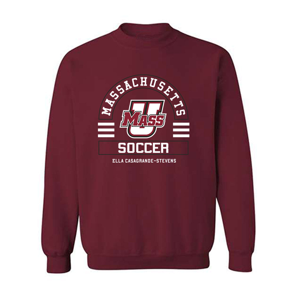 UMass - NCAA Women's Soccer : Ella Casagrande-Stevens - Classic Fashion Shersey Crewneck Sweatshirt-0