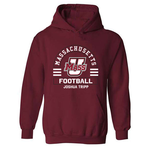 UMass - NCAA Football : Joshua Tripp - Classic Fashion Shersey Hooded Sweatshirt-0