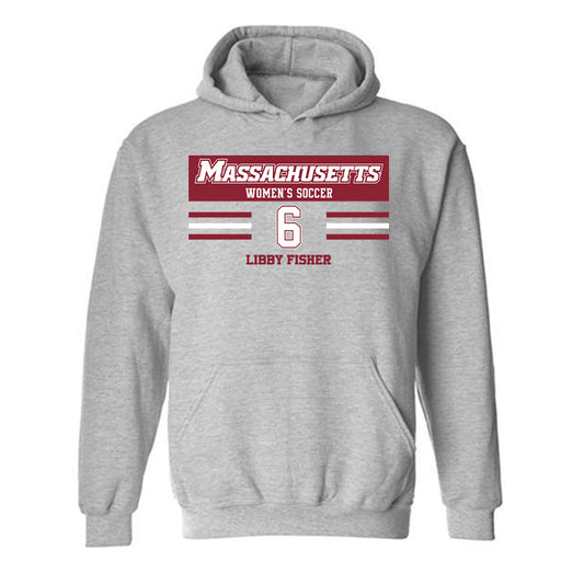 UMass - NCAA Women's Soccer : Libby Fisher - Classic Fashion Shersey Hooded Sweatshirt-0