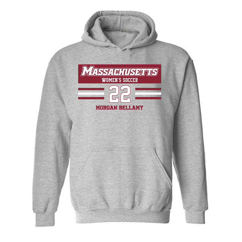 UMass - NCAA Women's Soccer : Morgan Bellamy - Classic Fashion Shersey Hooded Sweatshirt-0