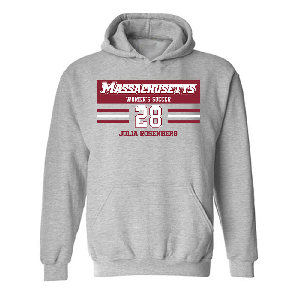 UMass - NCAA Women's Soccer : Julia Rosenberg - Classic Fashion Shersey Hooded Sweatshirt-0