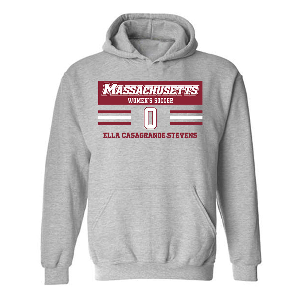 UMass - NCAA Women's Soccer : Ella Casagrande-Stevens - Classic Fashion Shersey Hooded Sweatshirt-0
