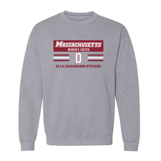 UMass - NCAA Women's Soccer : Ella Casagrande-Stevens - Classic Fashion Shersey Crewneck Sweatshirt-0