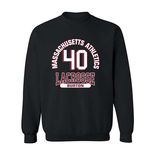 UMass - NCAA Men's Lacrosse : Tyler Burton - Classic Fashion Shersey Crewneck Sweatshirt-0