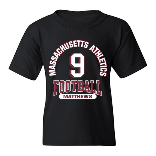 UMass - NCAA Football : Devin Matthews - Classic Fashion Shersey Youth T-Shirt-0