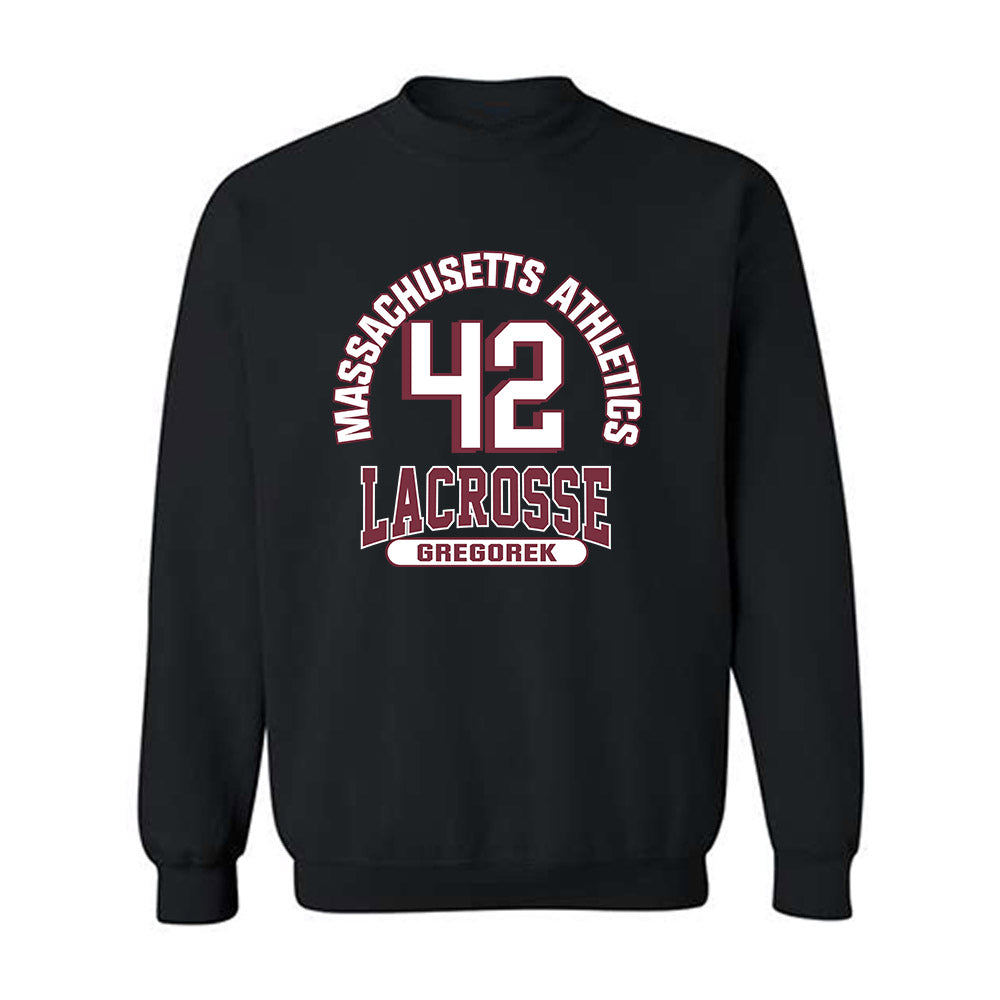 UMass - NCAA Women's Lacrosse : Alex Gregorek - Classic Fashion Shersey Crewneck Sweatshirt-0