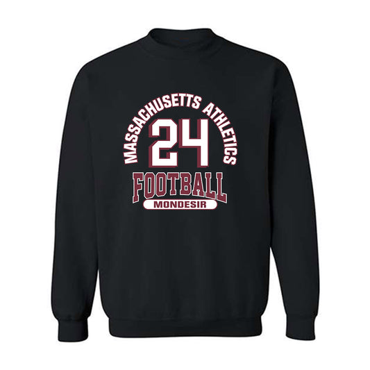 UMass - NCAA Football : Ted Mondesir - Classic Fashion Shersey Crewneck Sweatshirt-0