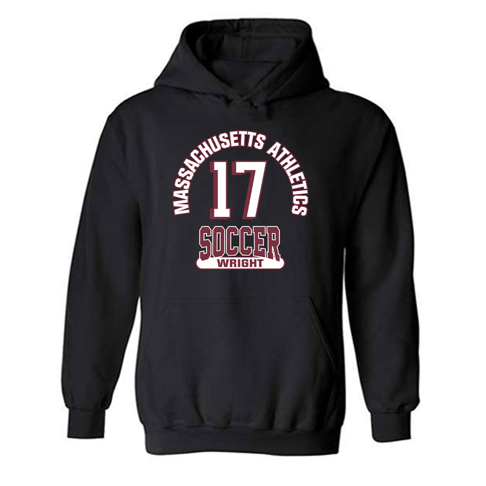 UMass - NCAA Men's Soccer : Braeden Wright - Classic Fashion Shersey Hooded Sweatshirt-0