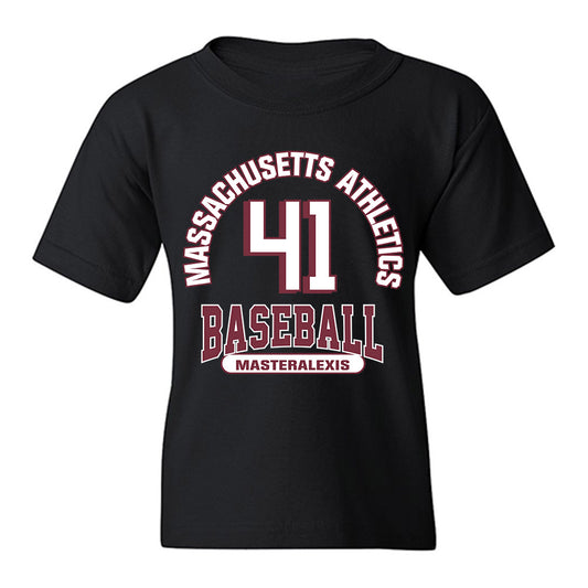UMass - NCAA Baseball : Justin Masteralexis - Classic Fashion Shersey Youth T-Shirt-0