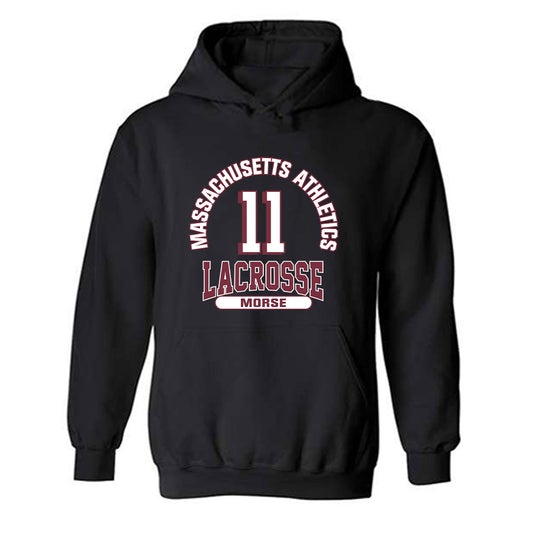 UMass - NCAA Men's Lacrosse : Will Morse - Classic Fashion Shersey Hooded Sweatshirt-0