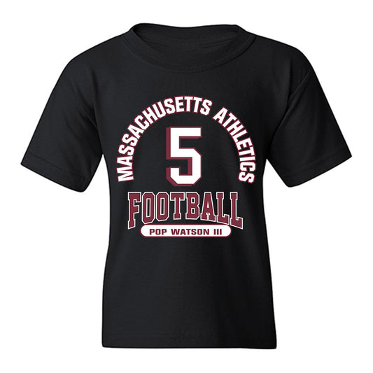 UMass - NCAA Football : William "Pop" Watson III - Classic Fashion Shersey Youth T-Shirt-0