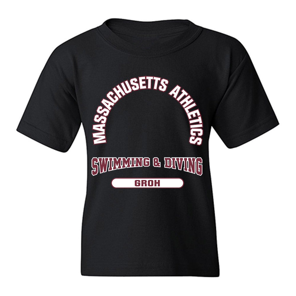UMass - NCAA Men's Swimming & Diving : Bode Groh - Classic Fashion Shersey Youth T-Shirt-0