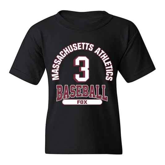 UMass - NCAA Baseball : Ty Fox - Classic Fashion Shersey Youth T-Shirt-0