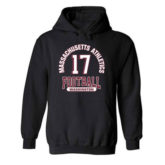UMass - NCAA Football : Jerry Washington - Classic Fashion Shersey Hooded Sweatshirt-0