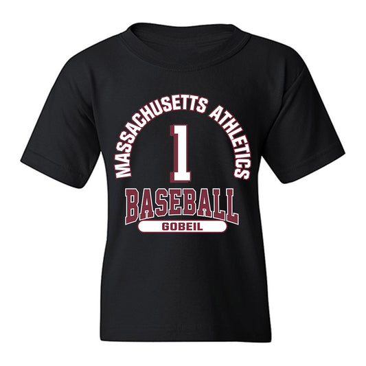 UMass - NCAA Baseball : Dean Gobeil - Classic Fashion Shersey Youth T-Shirt-0