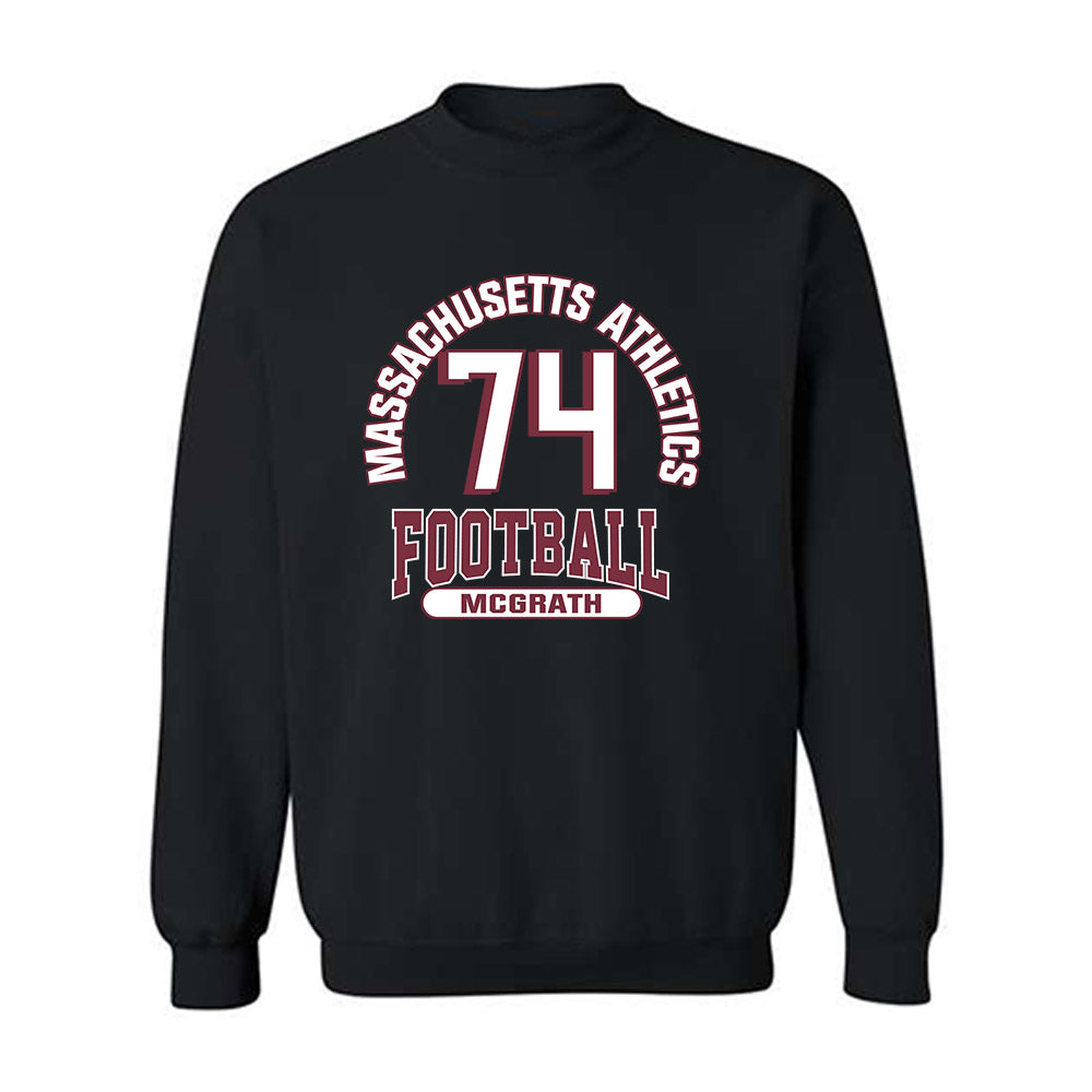 UMass - NCAA Football : Jake McGrath - Classic Fashion Shersey Crewneck Sweatshirt-0