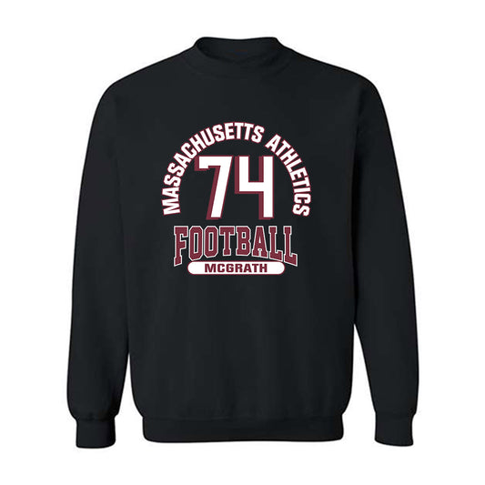 UMass - NCAA Football : Jake McGrath - Classic Fashion Shersey Crewneck Sweatshirt-0