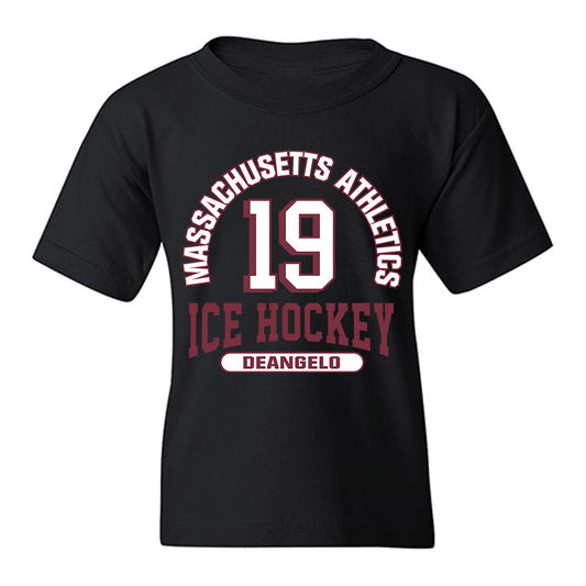 UMass - NCAA Men's Ice Hockey : Mikey DeAngelo - Classic Fashion Shersey Youth T-Shirt-0