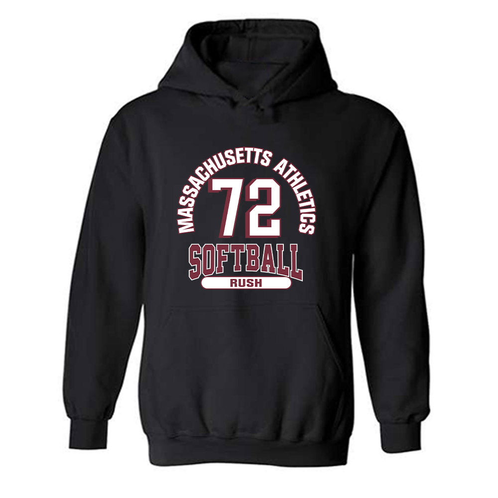 UMass - NCAA Softball : Brenna Rush - Classic Fashion Shersey Hooded Sweatshirt-0