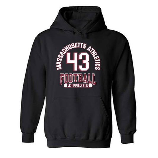 UMass - NCAA Football : Edward Phillipson - Classic Fashion Shersey Hooded Sweatshirt-0