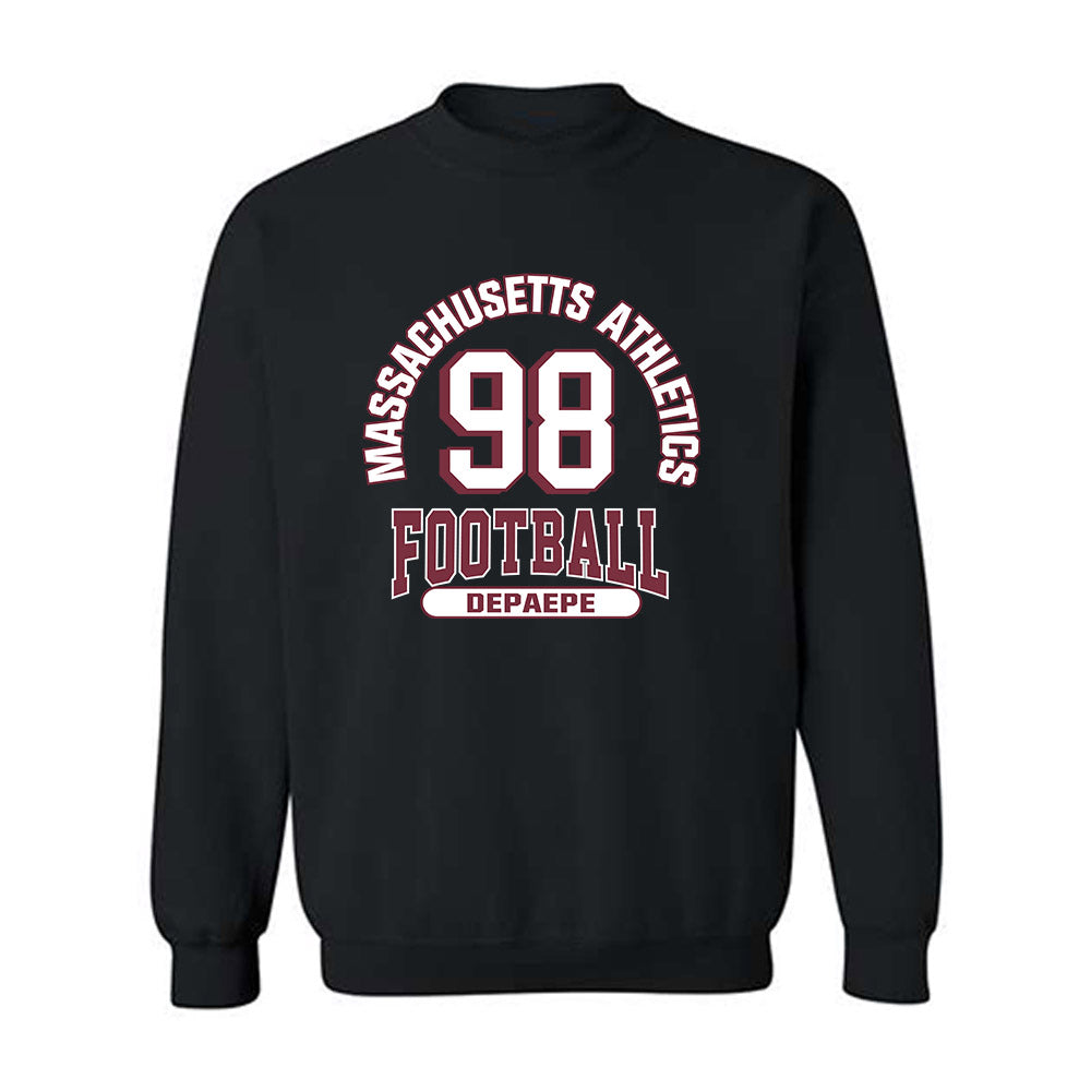 UMass - NCAA Football : William DePaepe - Classic Fashion Shersey Crewneck Sweatshirt-0