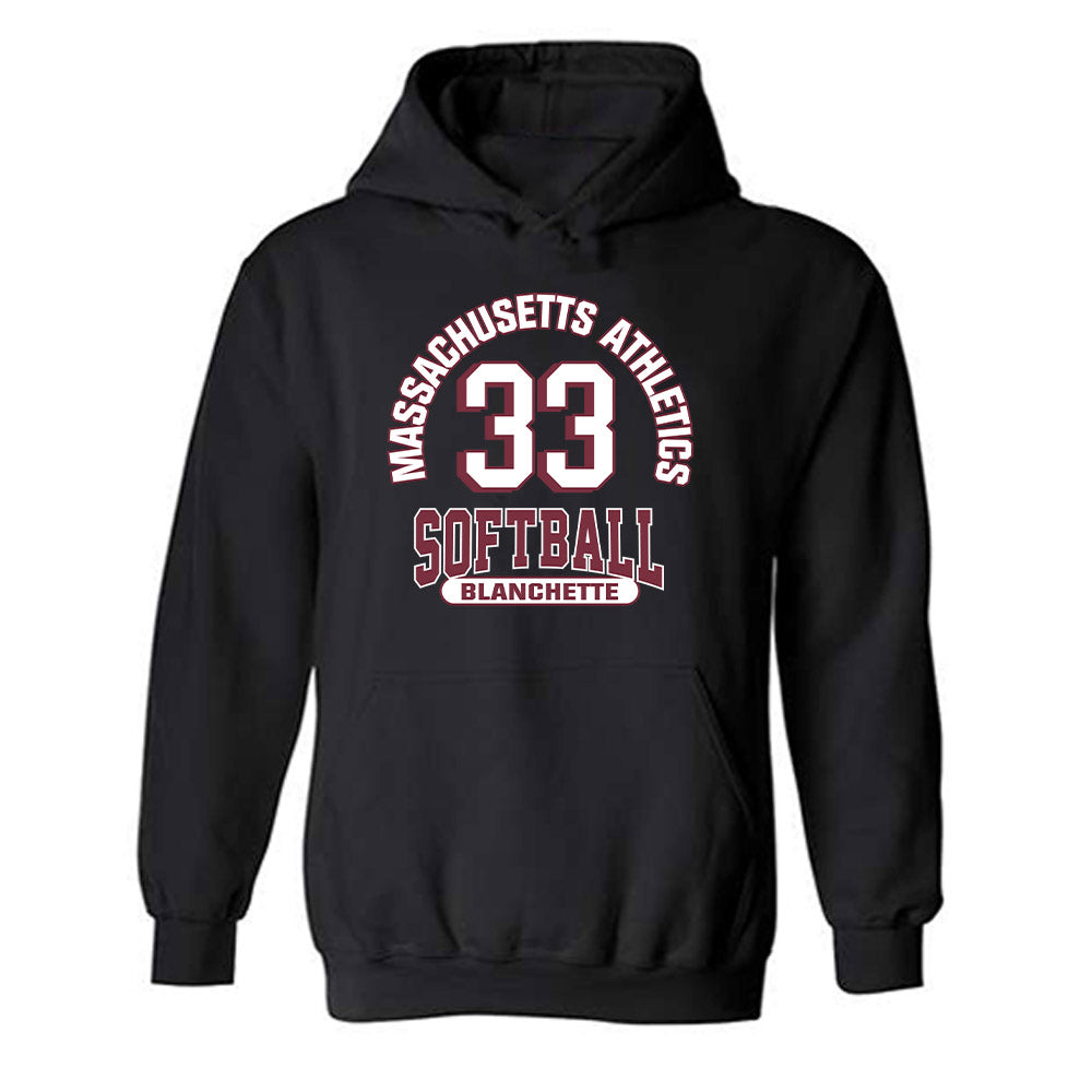 UMass - NCAA Softball : Kelsey Blanchette - Classic Fashion Shersey Hooded Sweatshirt-0