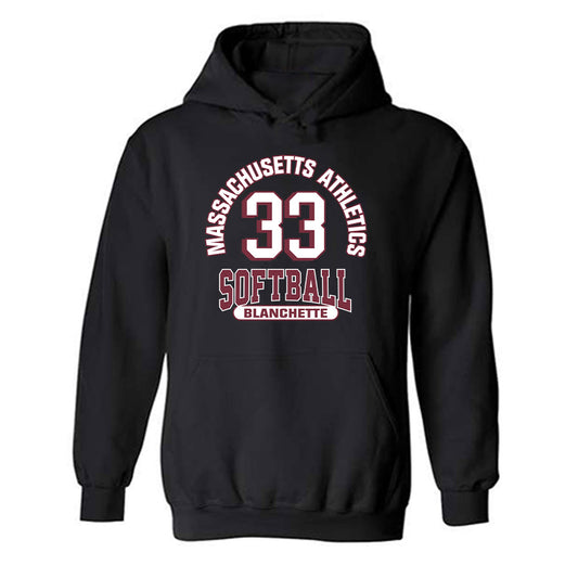 UMass - NCAA Softball : Kelsey Blanchette - Classic Fashion Shersey Hooded Sweatshirt-0