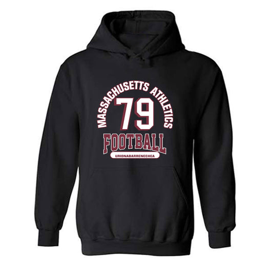 UMass - NCAA Football : Aitor Urionabarrenechea - Classic Fashion Shersey Hooded Sweatshirt-0