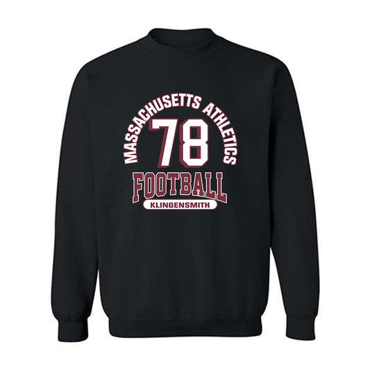 UMass - NCAA Football : Greg Klingensmith - Classic Fashion Shersey Crewneck Sweatshirt-0
