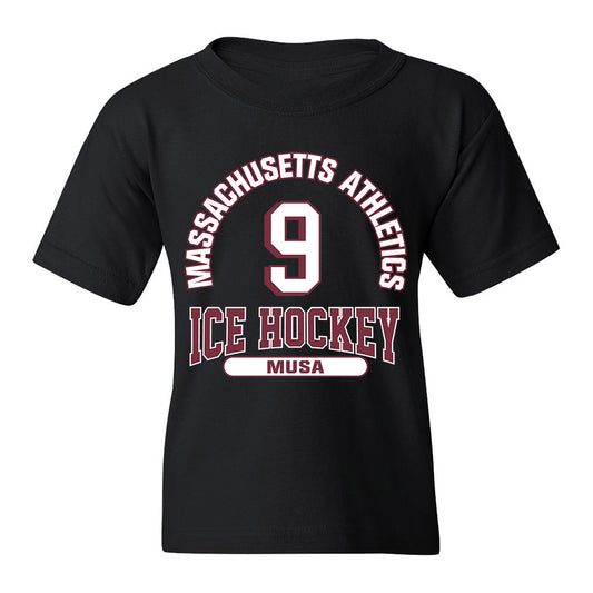 UMass - NCAA Men's Ice Hockey : Jack Musa - Classic Fashion Shersey Youth T-Shirt