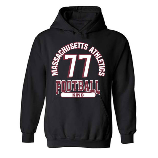 UMass - NCAA Football : Jaxon King - Classic Fashion Shersey Hooded Sweatshirt