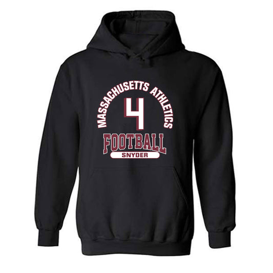 UMass - NCAA Football : Demond Snyder - Classic Fashion Shersey Hooded Sweatshirt-0
